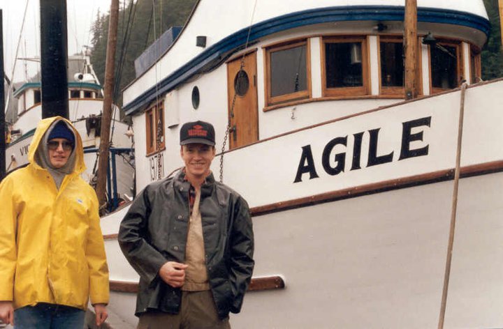 The Agile in Elfin Cove sometime on the 1980s I suppose.